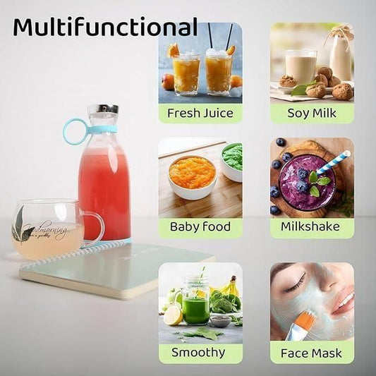 Multifunctional product used for making various beverages and food items with images and text labels.